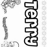 Terry Coloring Pages Hellokids Name Teryn sketch template