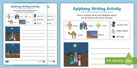 epiphany early writing activities teacher  twinkl