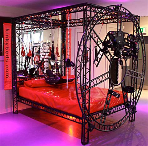 a gallery of our wickedly kinky bespoke bondage beds