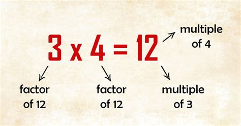 multiples  factors definition hcf  lcm math original