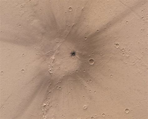 fresh impact site  tharsis mars reconnaissance orbiter flickr