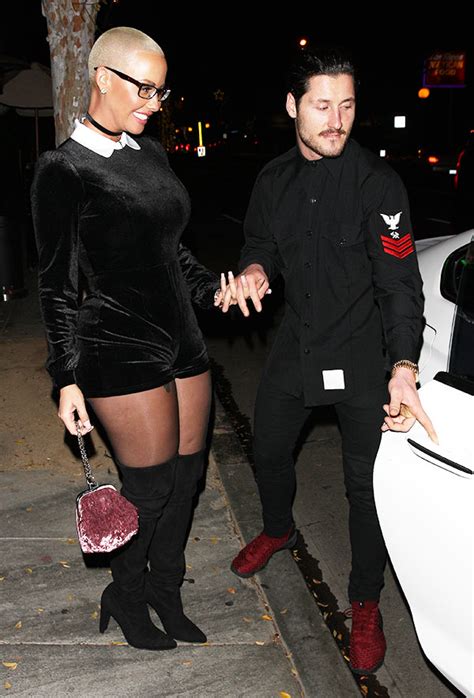 Amber Rose And Val Chmerkovskiy Romance — ‘can’t Keep Hands Off Each