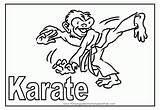 Karate Martial sketch template
