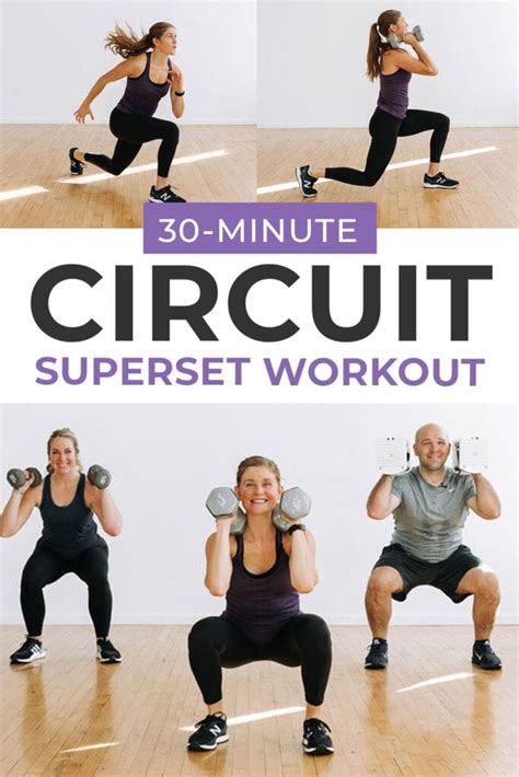 home circuit workout full body dumbbells nourish move love