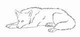 Lineart Laying Wolves Adolfy Lobos Pencil sketch template