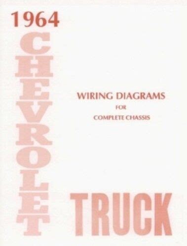 chevrolet  truck wiring diagram  chevy pick  ebay