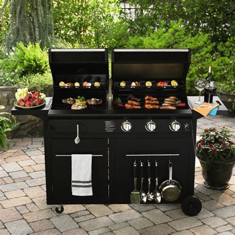 nexgrill  burner lp gas grill charcoal combo shop    shopping earn points