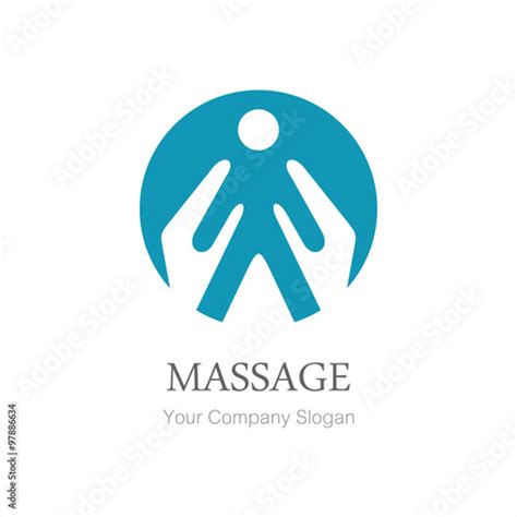 massage logo vector logo template stock image and royalty free