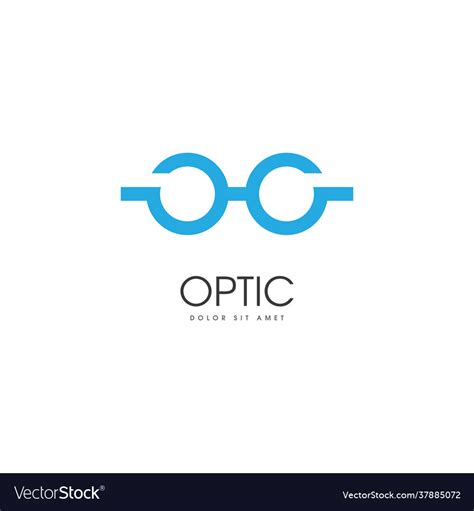 optic logo royalty  vector image vectorstock