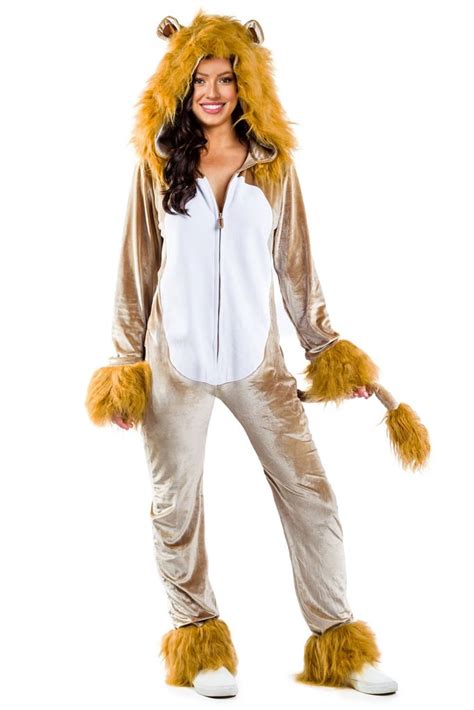 Women S Lion Costume Best Onesies For Adults To Wear On Halloween