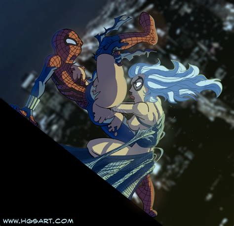 Spider Girl And Black Cat By Hentaigirls Hentai Foundry