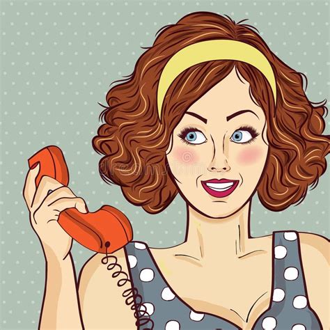 A Red Haired Lady Wearing A Fashionable Red Dress Vector Color Drawing
