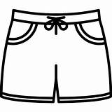 Shorts Pants Clothes Trousers Icon Clothing Garment Fashion Shareicon Size sketch template