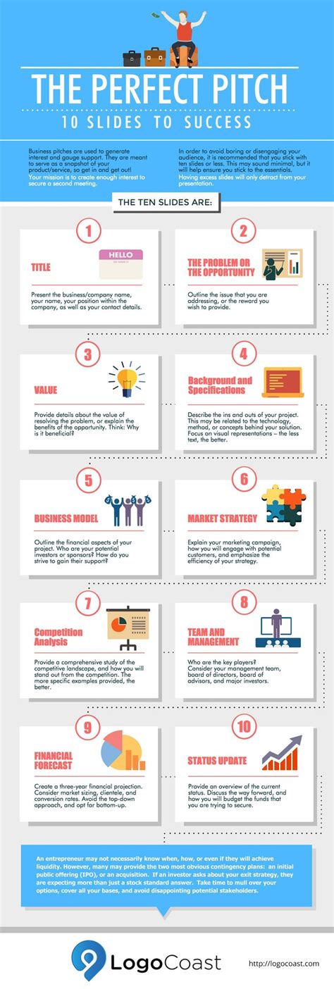 perfect pitch    success infographic business