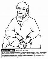 Adams John Coloring Quincy Pages President Crayola Presidents Popular sketch template