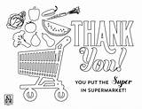Grocery Downloadable Supermarket Coordinating sketch template