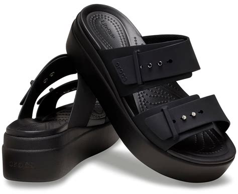 buy crocs women black brooklyn sandal     amazonin