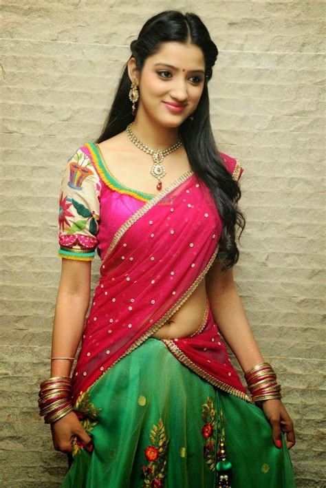 South Indian Actor Richa Panai Half Saree Stunning Stills