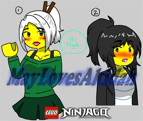 princess harumi and nya ninjagosonsofgarmadon this isn t a ship