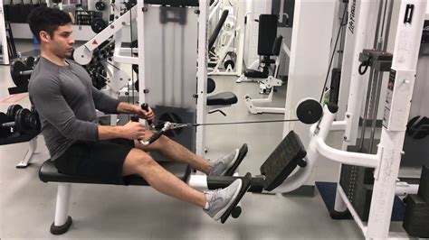 seated cable row technique youtube
