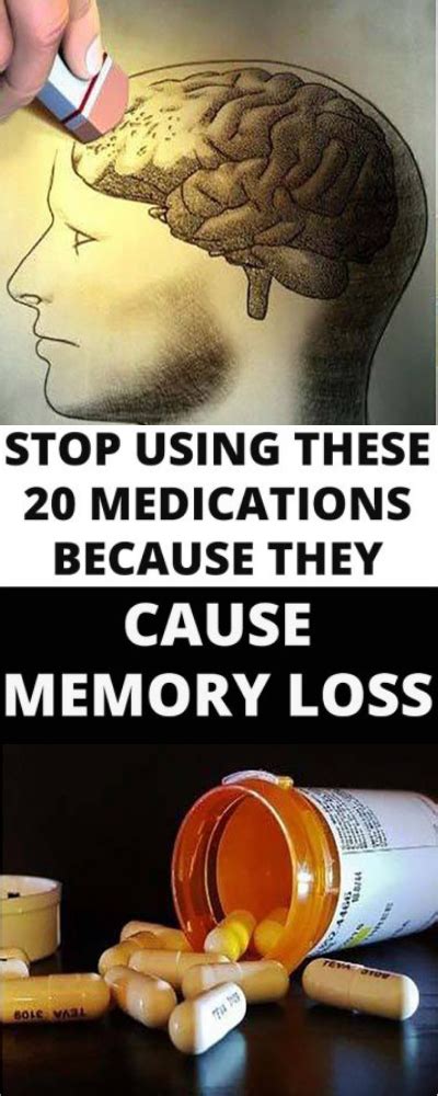 Health And Tips 20 Medications That Cause Memory Loss