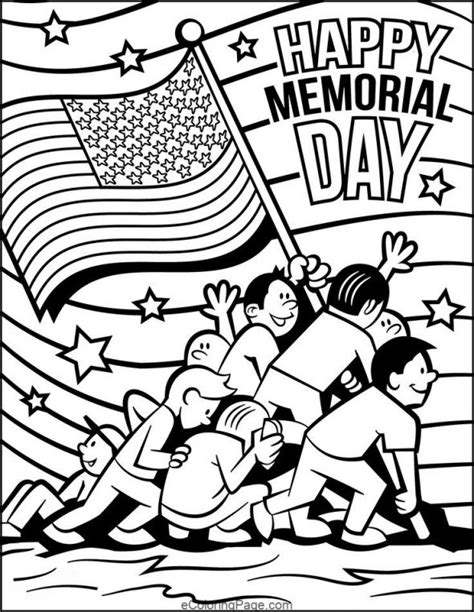 happy memorial day coloring pages printable