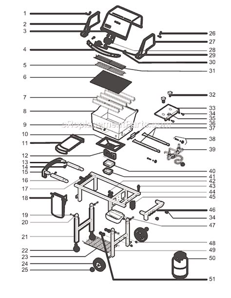 weber  parts list  diagram  ereplacementpartscom