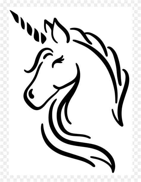unicorn head illustration hd png
