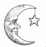 Mond Malvorlagen Sterne Stern Sonne Himmel Weltraum Raumfahrt Malvorlage sketch template