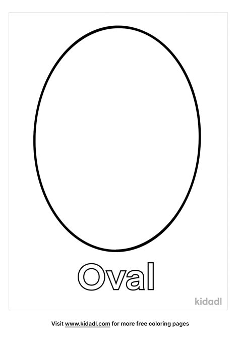 oval coloring page coloring page printables kidadl
