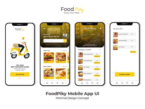 food order app ui search  muzli
