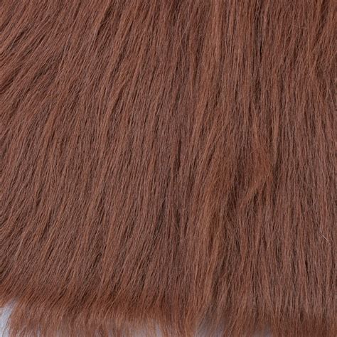 long pile brown faux fur fabric  material basic craft supplies craft supplies factory