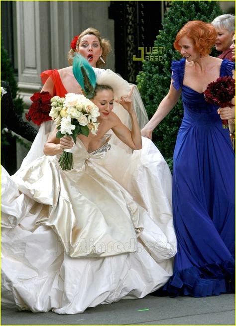 sex and the city there s a wedding in the works photo 627071 cynthia nixon kim cattrall