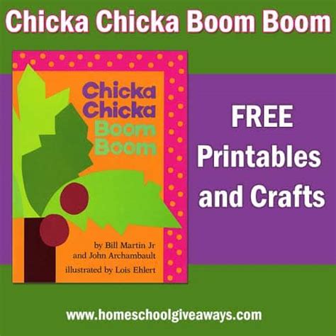 chicka chicka boom boom printables  crafts