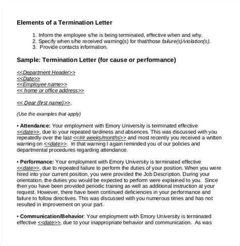 termination letter templates    premium templates