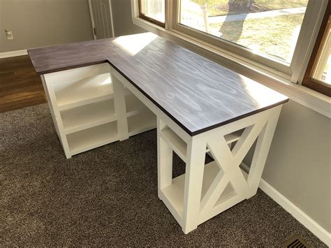 shaped desk diy plans anna furniture