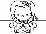 Kitty Hello Coloring Princess Pages Cat Printable Colouring Coloringpages4u Color Drawing Print Fairy Girls Drawings Heart Crown Coloriage Mermaid Cute sketch template