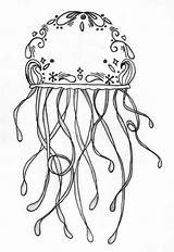 Coloring Pages Mandala Jellyfish Designs Choose Board sketch template