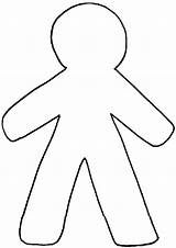 Outline Body Template Clipart Man Human Gingerbread Drawing Person Kids Clip Blank Coloring Printable Figure Children Diagram Easy Line People sketch template