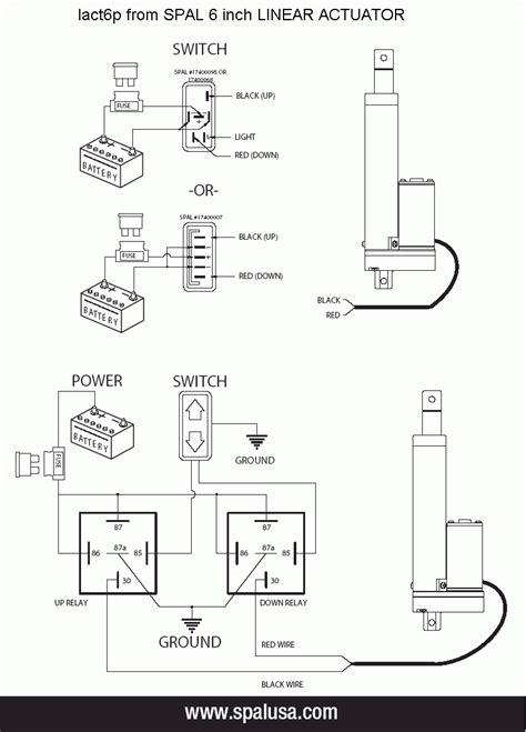 motor control wiring diagram  linear actuator wiring