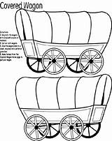 Wagon Coloring Pages Pioneer Covered West Town Wild Western Clipart Trail Horse Template Crayola Boom Drawing Print Old Oregon Theme sketch template