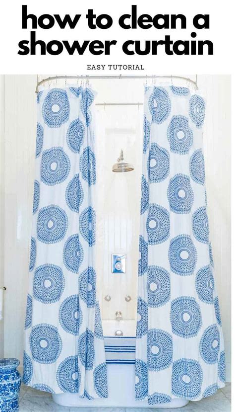 clean  shower curtain liner  happier homemaker