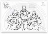 Neil Armstrong Coloring Template sketch template