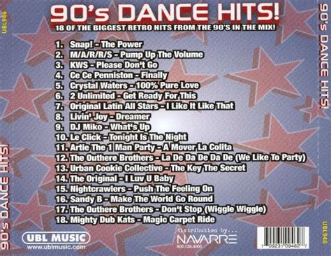 90 s dance hits retro dance party various artists