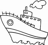 Coloring Pages Water Transport Kids Color Print sketch template