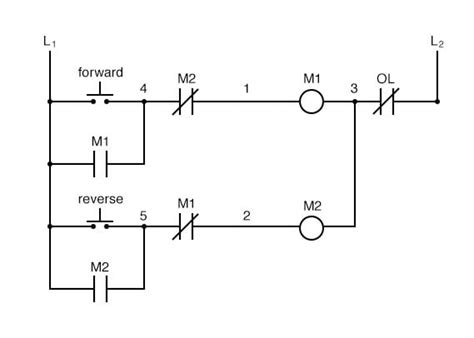 motor control schematic diagram  reverse wiring diagram