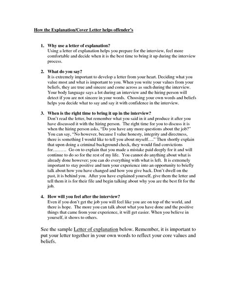 mortgage letter  explanation template collection letter template
