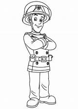 Sam Fireman Coloring Pages Colouring People Kids Cartoon Choose Board Sheets sketch template