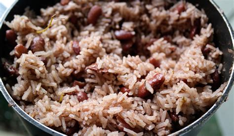 Delicious Authentic Jamaican Rice And Peas Recipe Made With Coconut