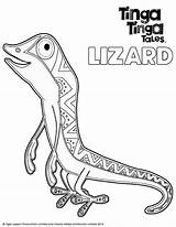 Tinga Colouring Lizard Colorir Lizards Chameleon sketch template